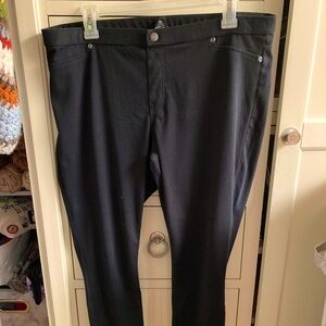 Hue Colton/spandex leggings, denim, XL